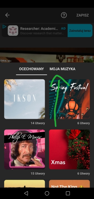 Jak dodać muzykę 9