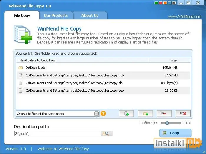 Okladka WinMend File Copy