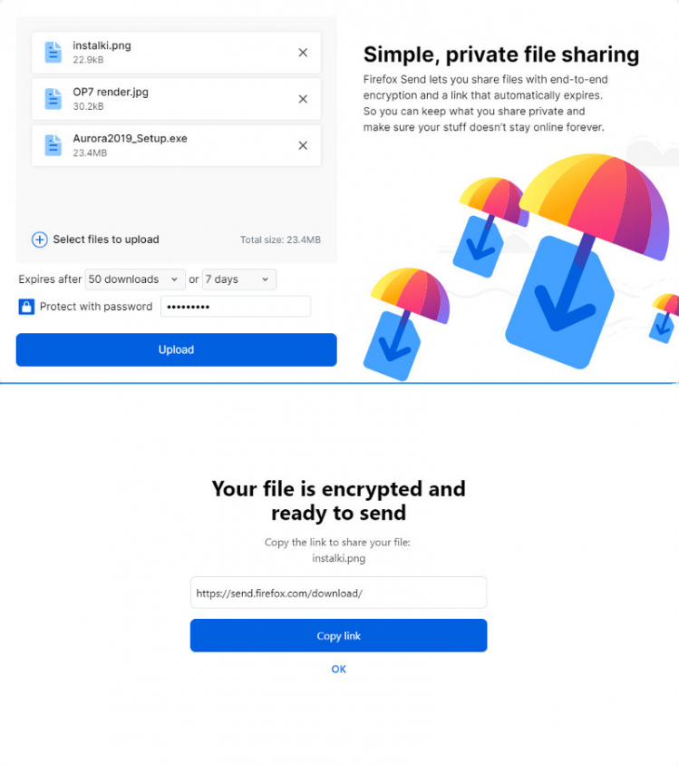 firefox send 2
