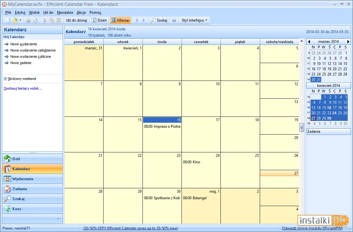 Okladka Efficient Calendar