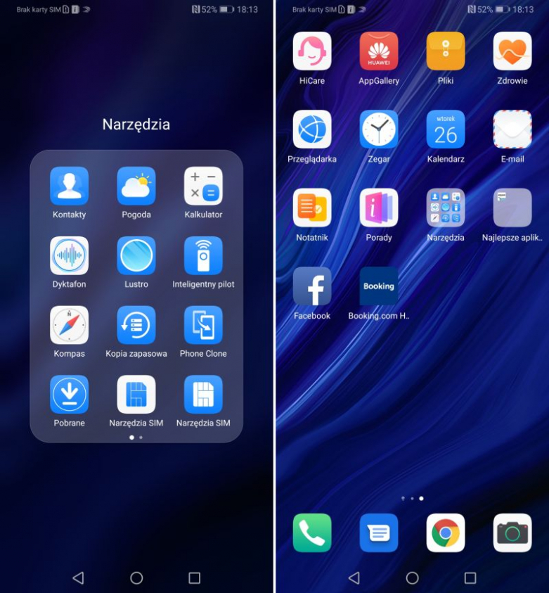 Screenshot dodatkowe aplikacje
