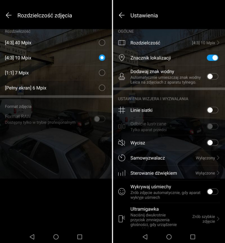 Screenshot ustawienia zdjecia