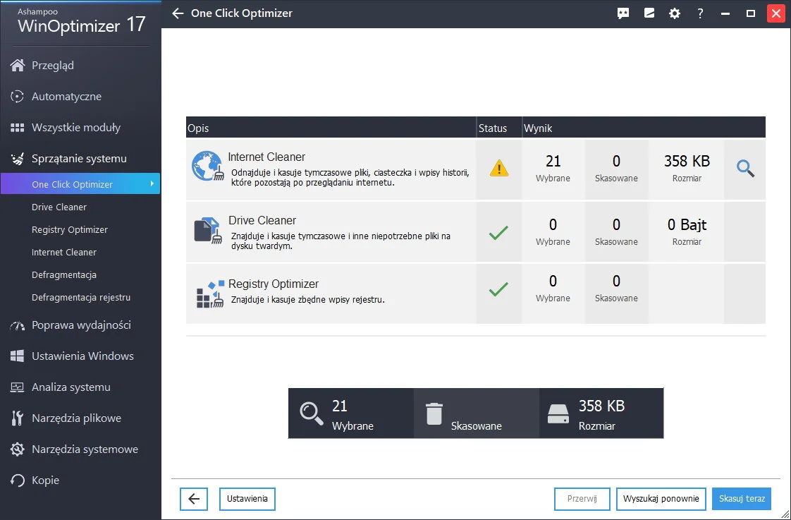 Optymalizacja za pomocą 1-ego kliknięcia