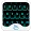 Neon Blue Keyboard Theme