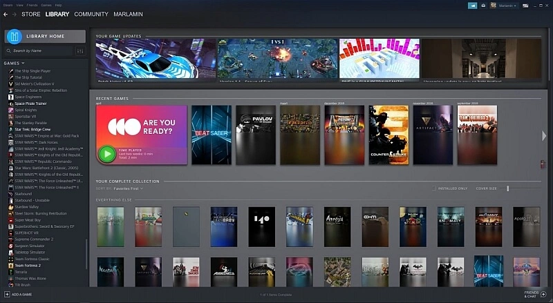 Steam nowy interfejs 1