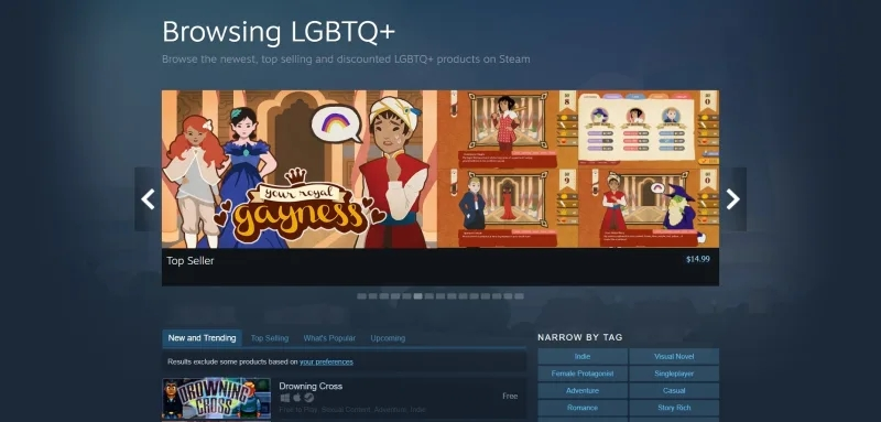Steam LGBTQ tag 2
