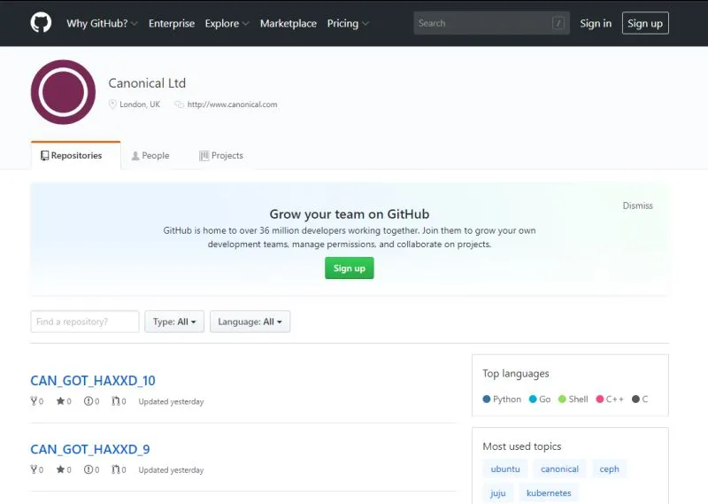 canonical github wlamanie