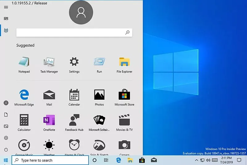 Windows 10 nowe menu start