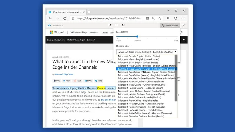 microsoft edge glosy