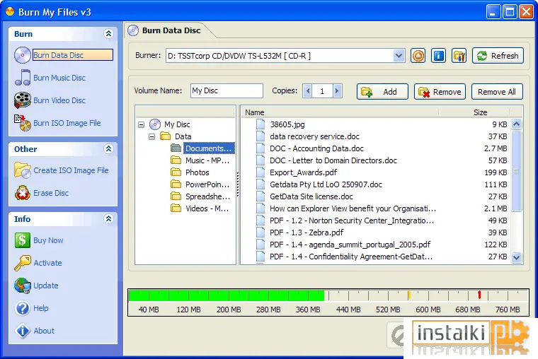 Okladka Burn My Files