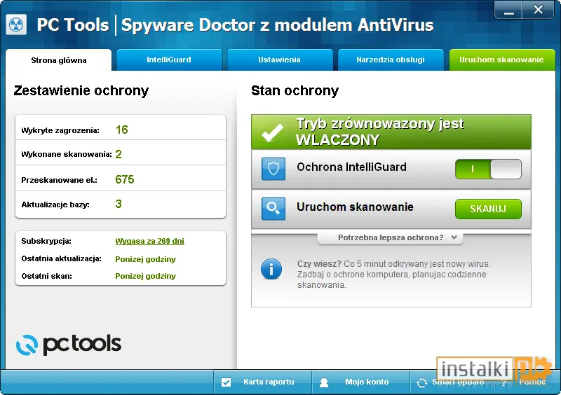 Spyware Doctor z modułem AntiVirus