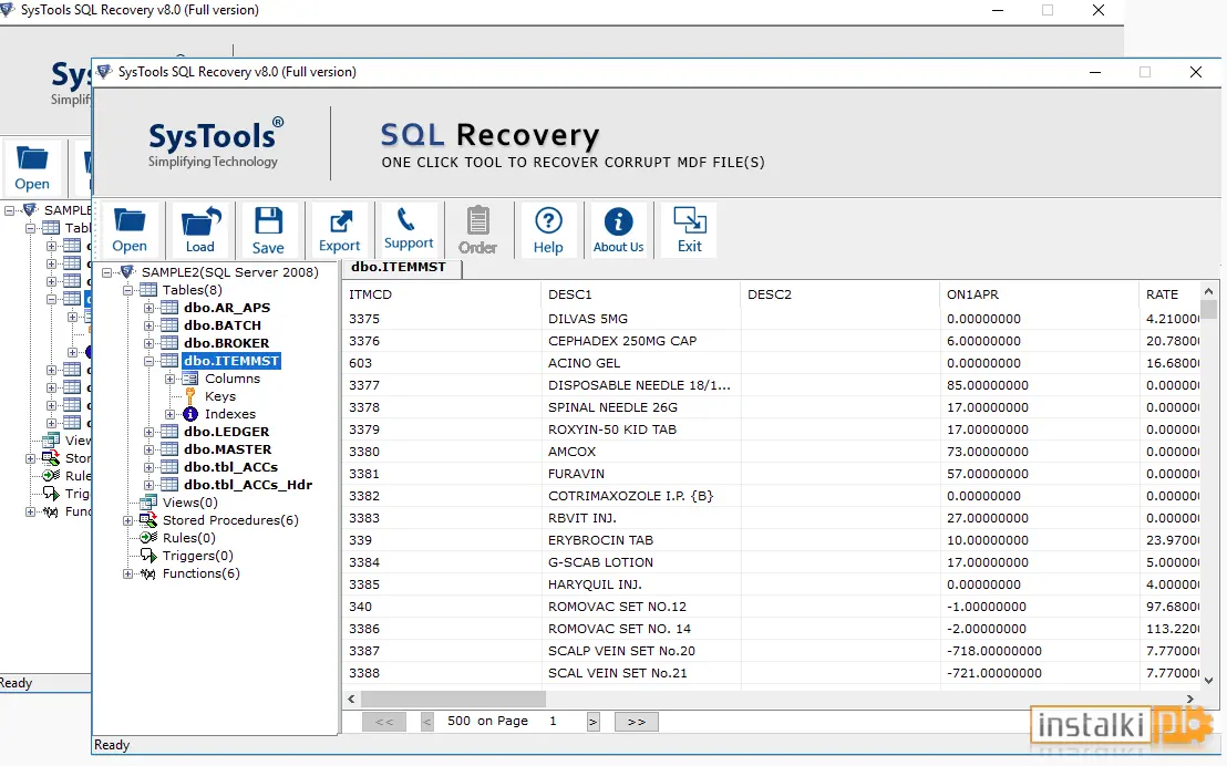 Okladka SysTools SQL Recovery