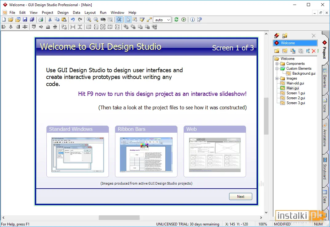GUI Design Studio Professional
