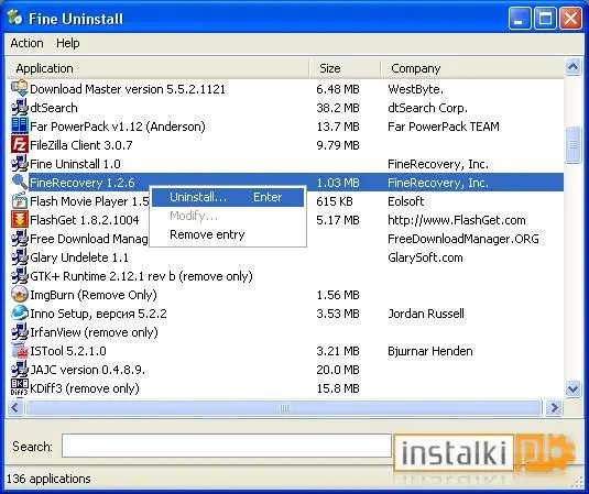 Okladka Fine Uninstall 4