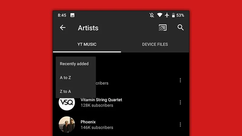 youtube music sortowanie 1