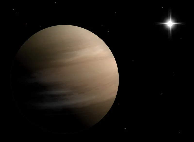 Artystyczna wizja planety BD+14 4559 b
