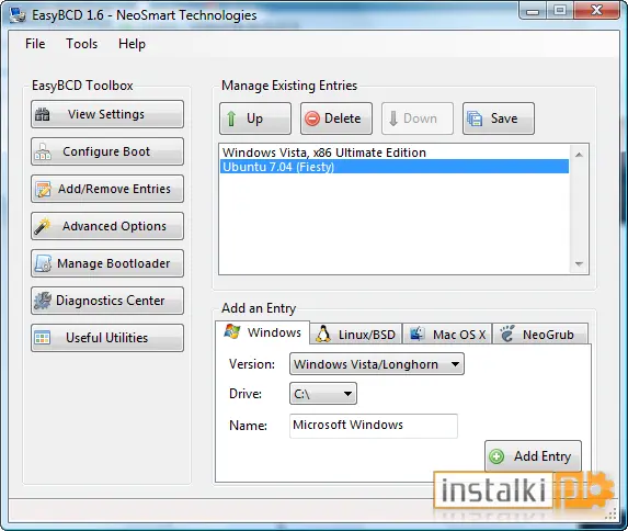 EasyBCD 2.4 - Windows - download - instalki.pl