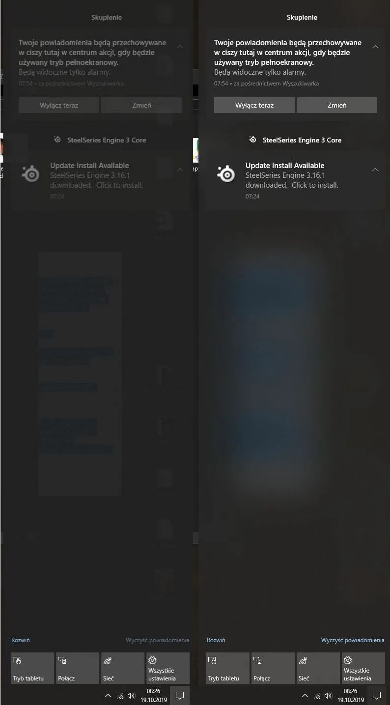 akryliczne rozmycie windows 10