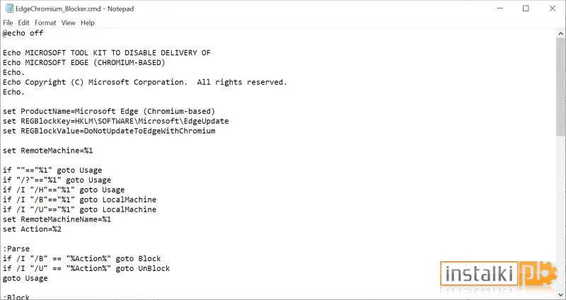Okladka Microsoft Edge Chromium Blocker Toolkit