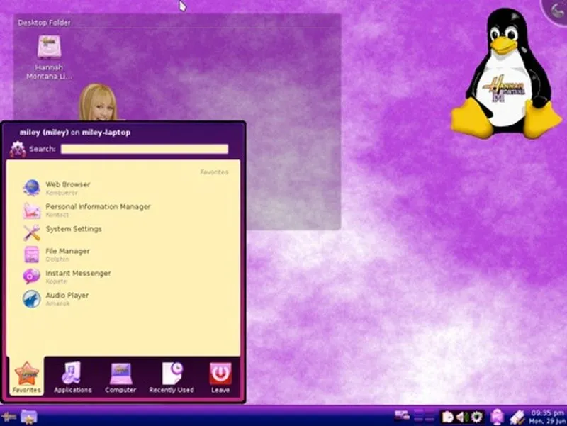 Hannah Montana Linux