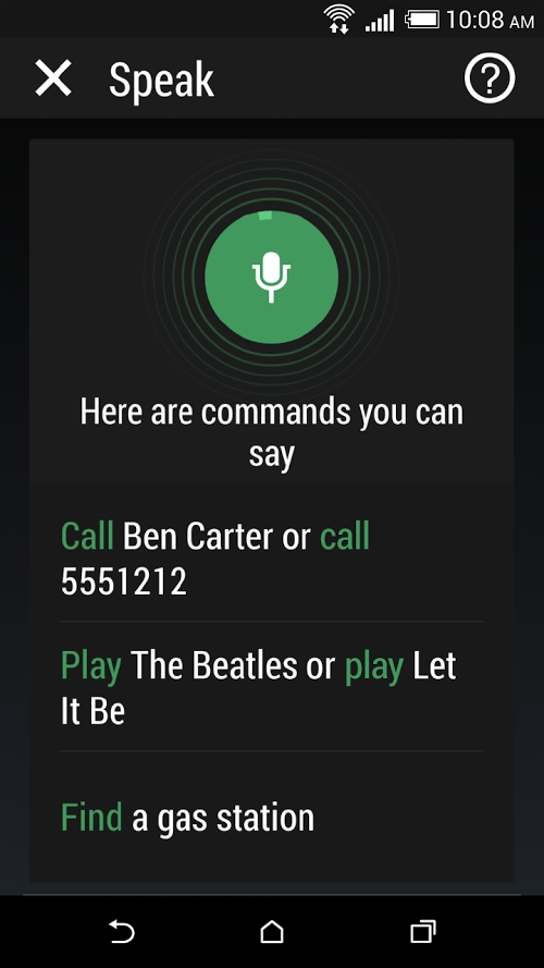 HTC Komendy głosowe