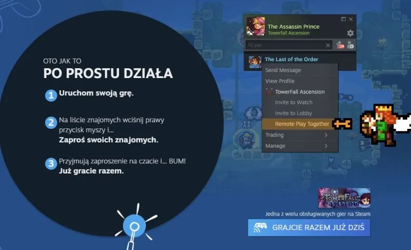 remote play instrukcja