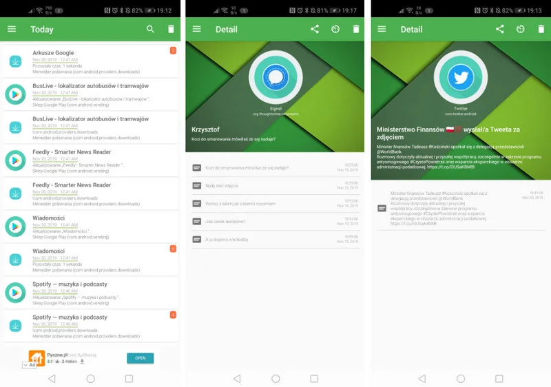 Notification History SCR
