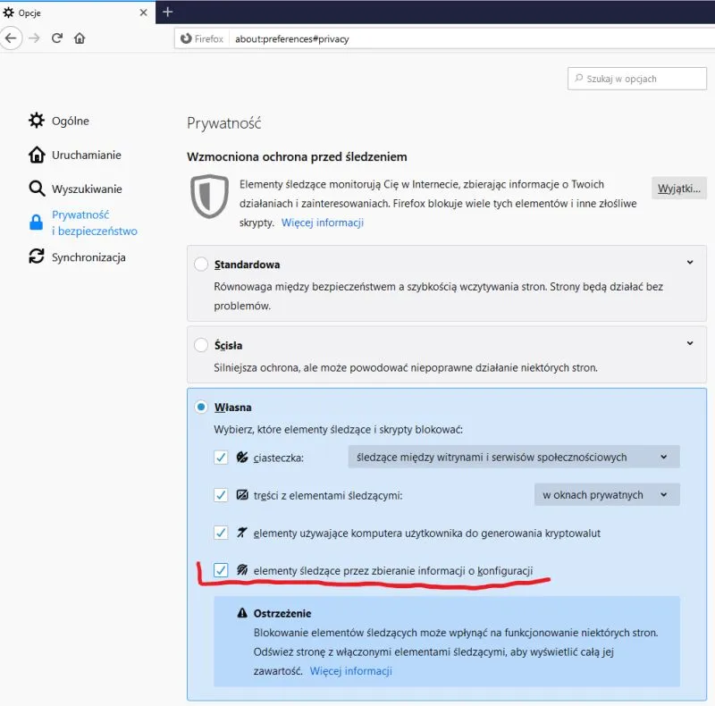 firefox fingerprinting