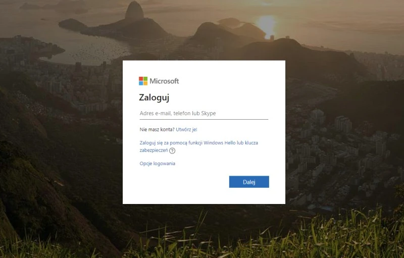 microsoft logowanie