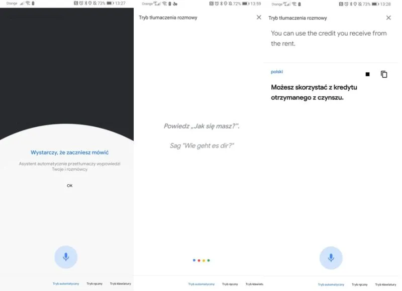 tlumaczenia w czasie rzeczywistym