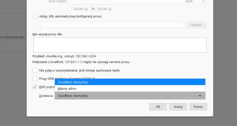 firefox dns over https jak wlaczyc