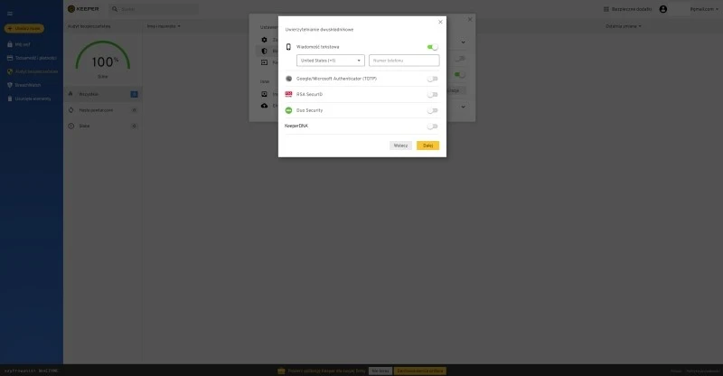 keeper password menager