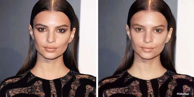 emily ratajkowski bez makijazu