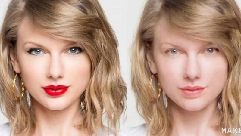 taylor swift bez makijazu