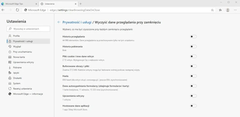 Nowy Microsoft Edge 10