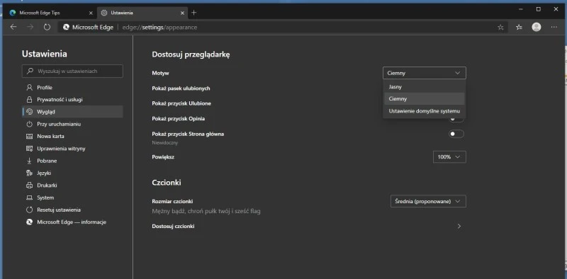 Nowy Microsoft Edge 4