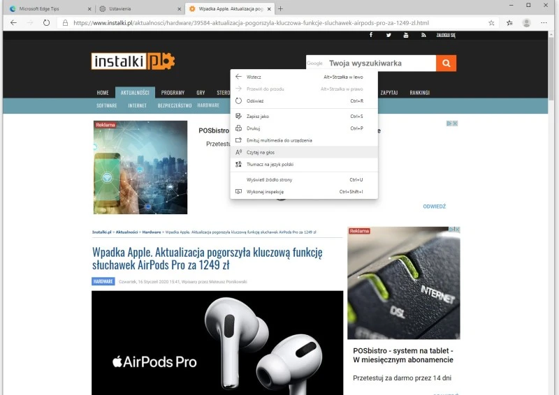 Nowy Microsoft Edge 8