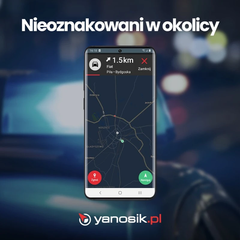 yanosik nieoznakowane patrole