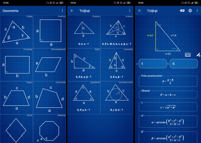 Geometria Kalkulator