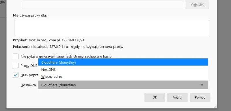 firefox dns over https jak wlaczyc