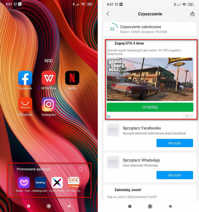 Reklamy Xiaomi MIUI 11