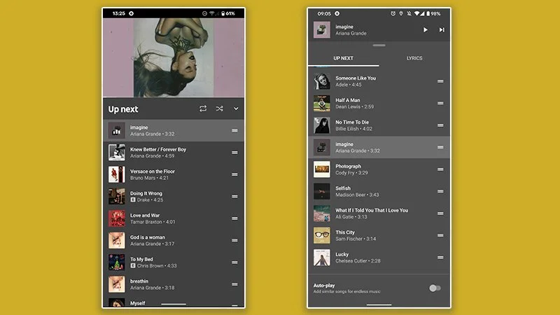 youtube music interfejs 2
