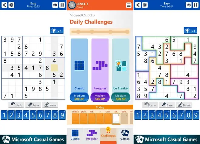 Microsoft Sudoku scr 1
