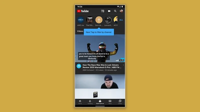 youtube filtrowanie 1