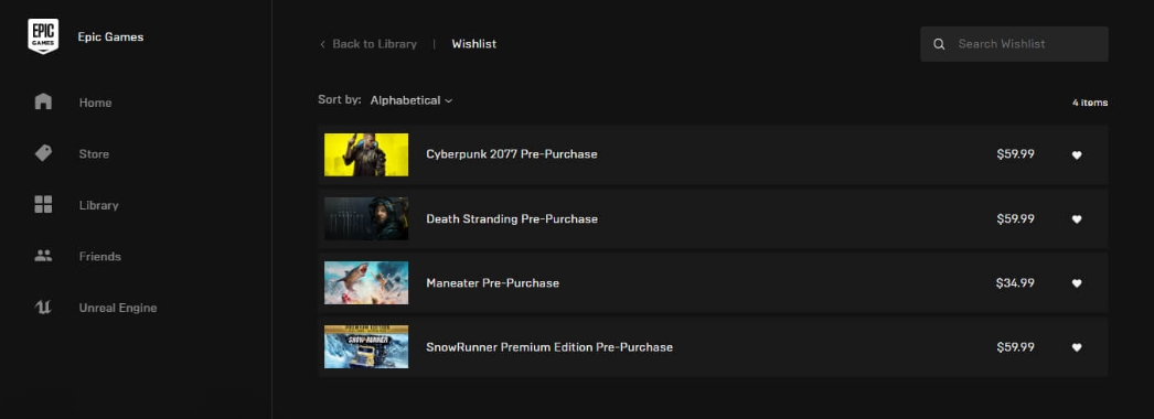 epic games store listy zyczen 2