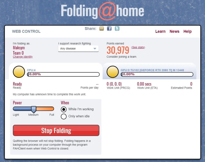 folding at home koronawirus 2