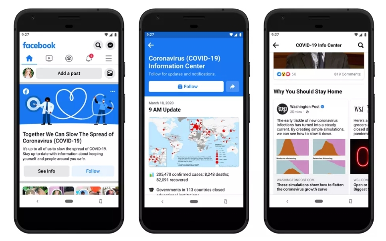 facebook sekcja koronawirus 1