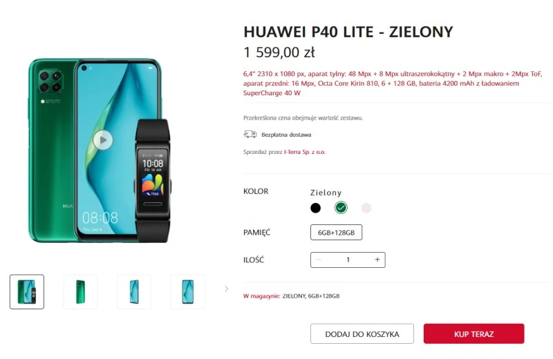 huawei p40 lite cena wzrosla