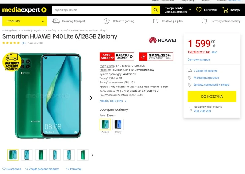 huawei p40 lite cena wzrosla 2