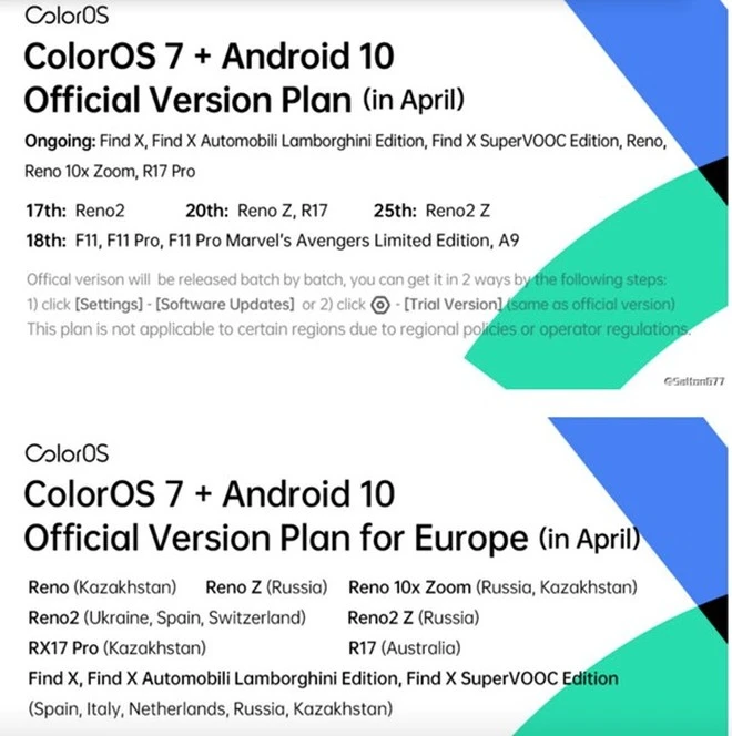 oppo coloros 7 android 10 2